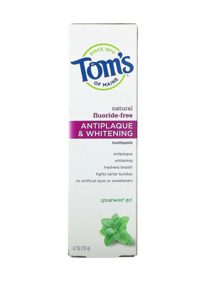 Antiplaque Plus And Whitening Toothpaste - Spearmint Gel - v1677669450/N32504816A_2