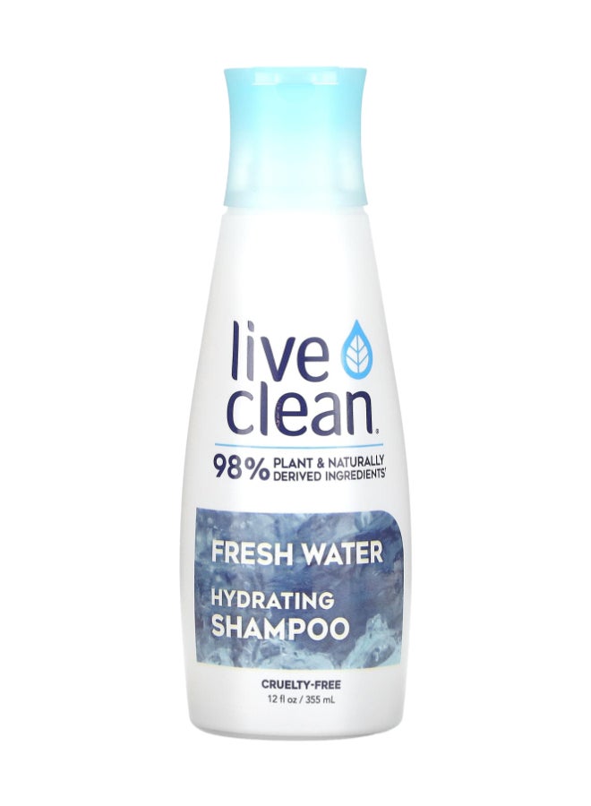 Live Clean Fresh Water Hydrating Shampoo 350ml - Image 1
