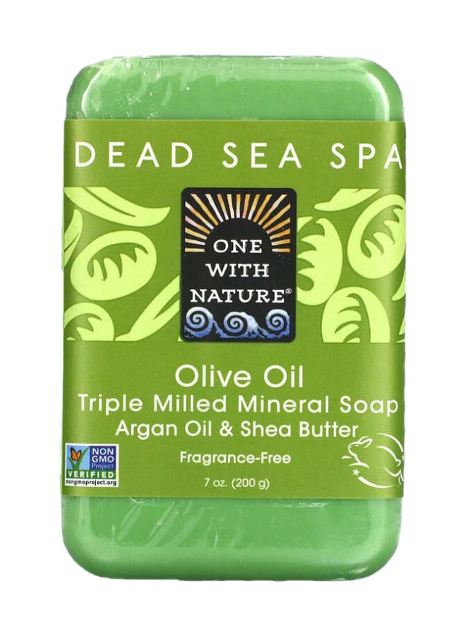 ONE WITH NATURE Triple Milled Soap Bar - Olive Oil 200grams  - Image 1