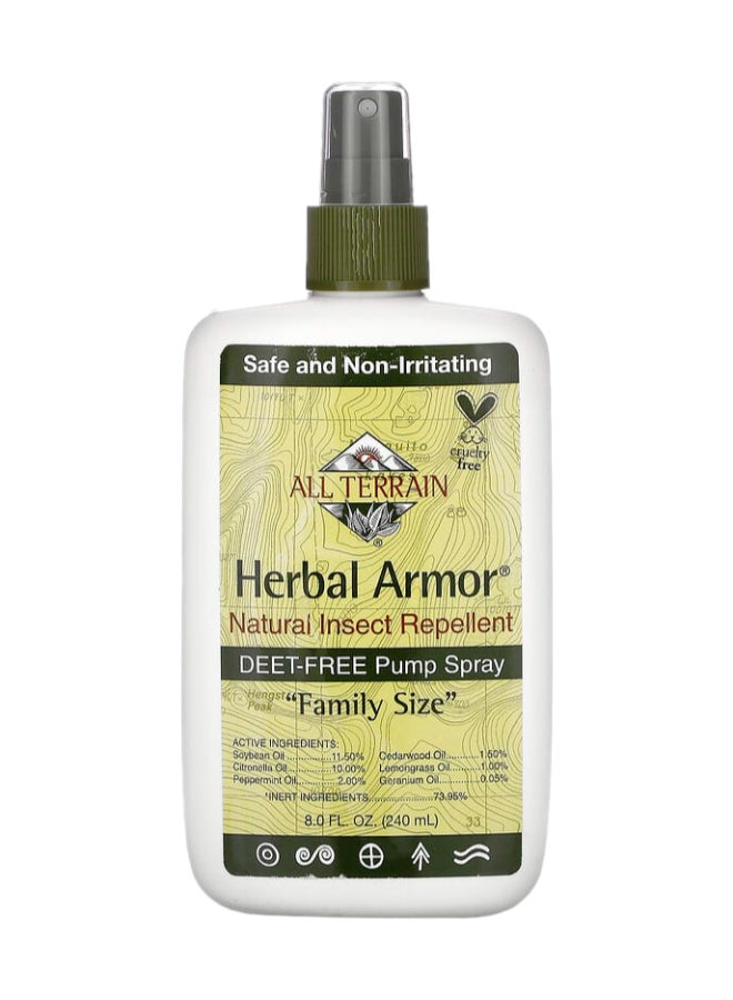 All Terrain - Herbal Armor Natural Insect Repellent Deet With Pump Spray 240ml - Image 1