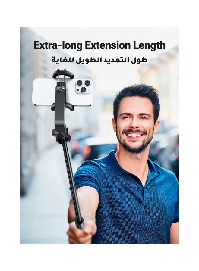 Selfie Stick Tripod, 60 inch/152cm Extendable Phone Tripod Alloy Camera Stand With Bluetooth Remote Shutter, All in One Tripod For iPhone 16/15 series, Samsung Galaxy S24 S23, Xiaomi, Cameras Black - v1677670325/N53388274A_6