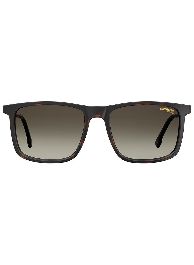 Men's Square Frame Sunglasses - Lens Size: 55 mm