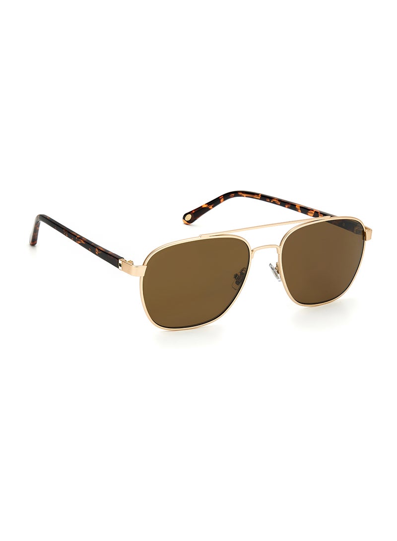 FOSSIL Men's Aviator Frame Sunglasses - Lens Size: 57 mm  - Image 3