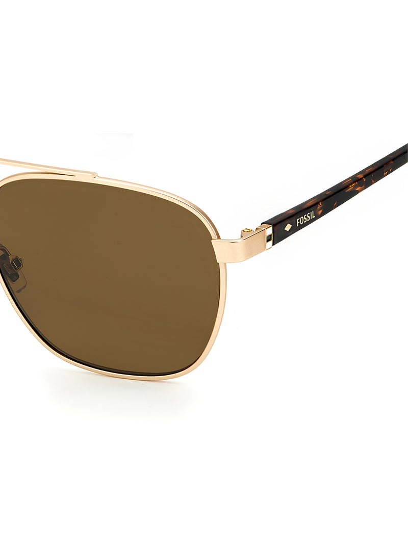 FOSSIL Men's Aviator Frame Sunglasses - Lens Size: 57 mm  - Image 4