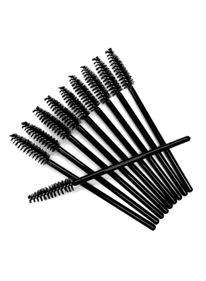 50-Piece Eyebrow Eyelashes Brush Set Black - Image 1