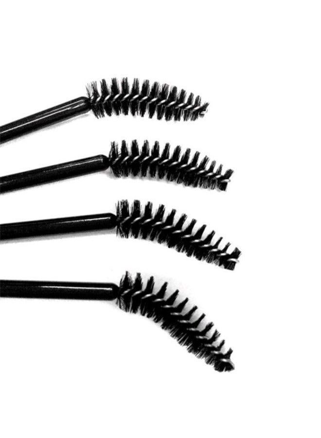 50-Piece Eyebrow Eyelashes Brush Set Black - Image 2