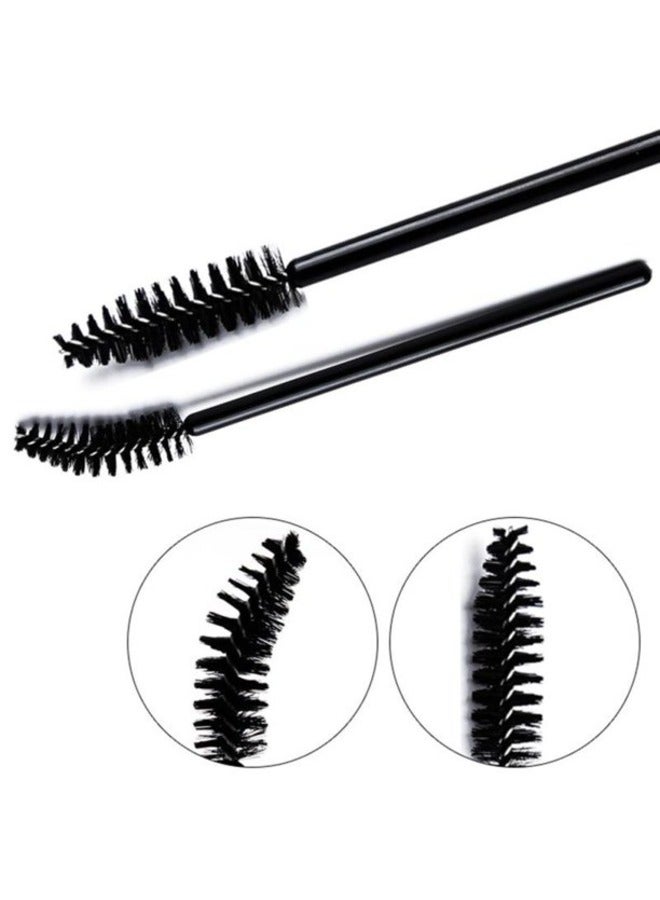 50-Piece Eyebrow Eyelashes Brush Set Black - Image 3
