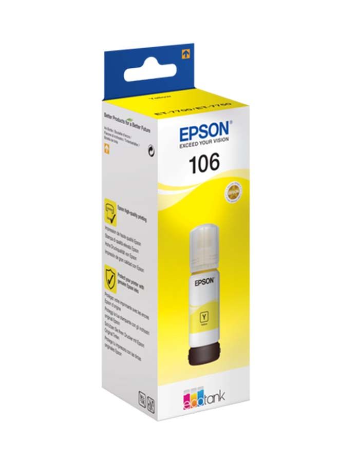 EPSON 106 EcoTank Ink Bottle, Photo for Printer Refill - Yellow  - Image 3
