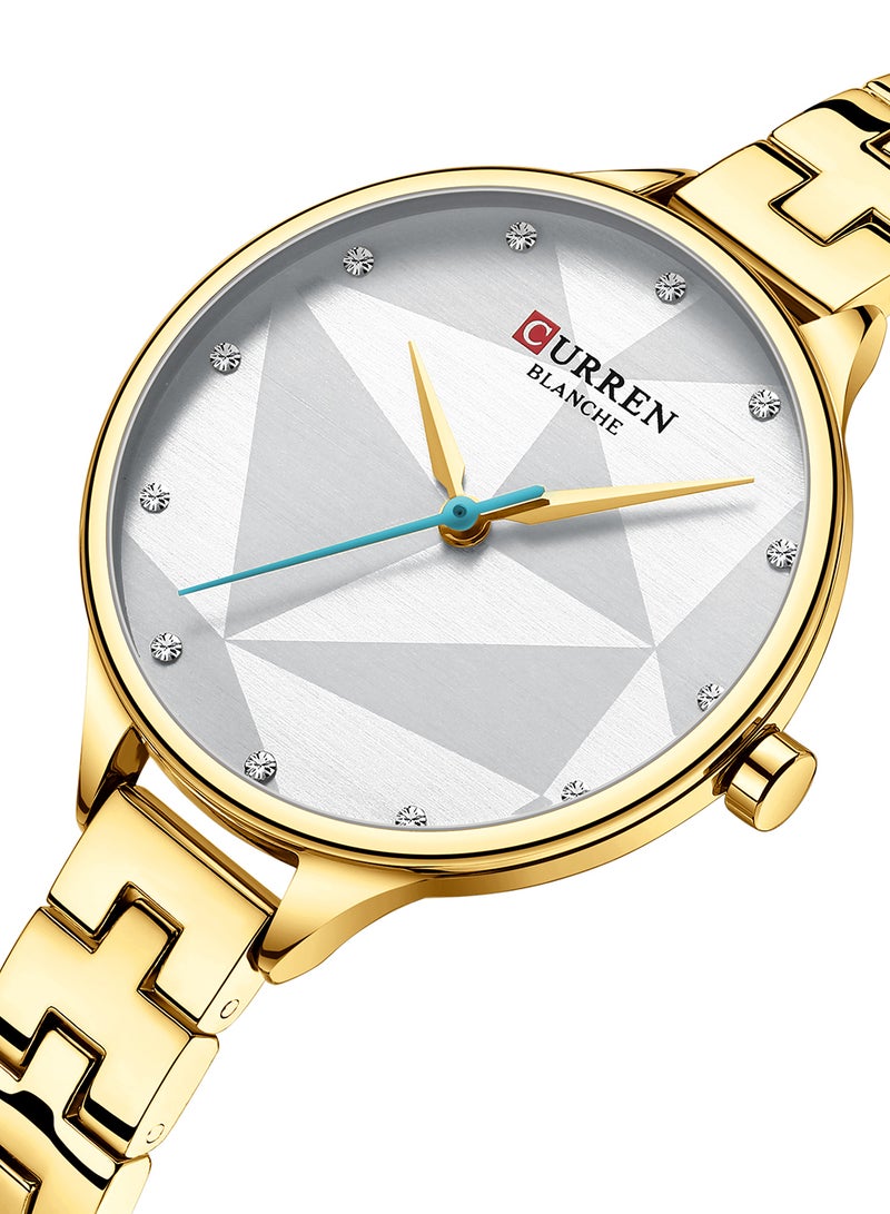 CURREN - Women's Waterproof Metal BAnd Quartz Watch 9047 - 33 mm - Gold - Image 1