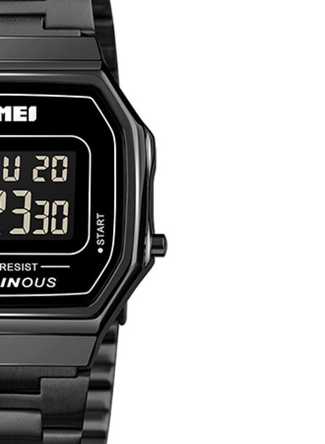 SKMEI - Men's 1647 New Square Steel LED Waterproof Stylish Wrist Watch - Image 1