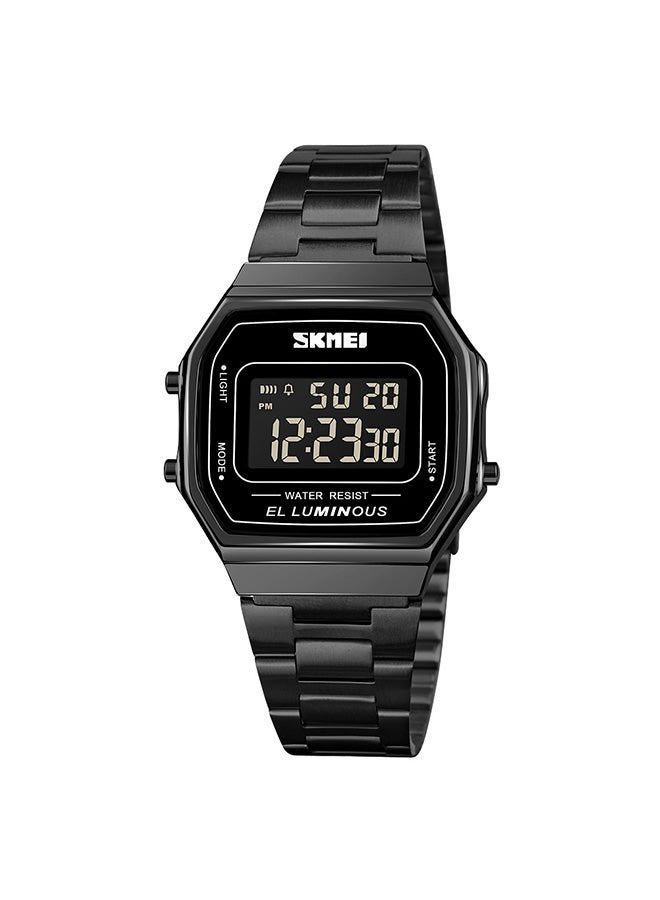SKMEI - Men's 1647 New Square Steel LED Waterproof Stylish Wrist Watch - Image 1
