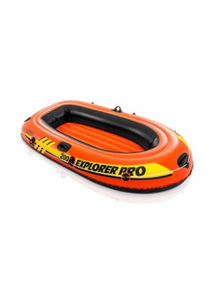 INTEX Explorer Pro 200 Boat Durable And Sturdy Material Orange Color Toy For Kids 196x102x33cm  - Image 4