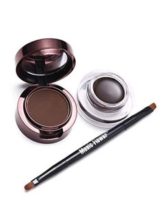 Music Flower 2 In 1 Fascinated Eyebrow & Eyeliner Cream Black  - Image 2