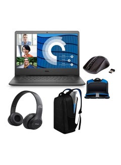 2023 Latest Vostro 14 3400 With 14-Inch Display, Core i7-1165G7 Processor/32GB RAM/1TB SSD/2GB Nvidia MX 330 Graphics Card/Windows 11 With Headphone + Mouse + (Upgraded Version) Laptop Bag English Black