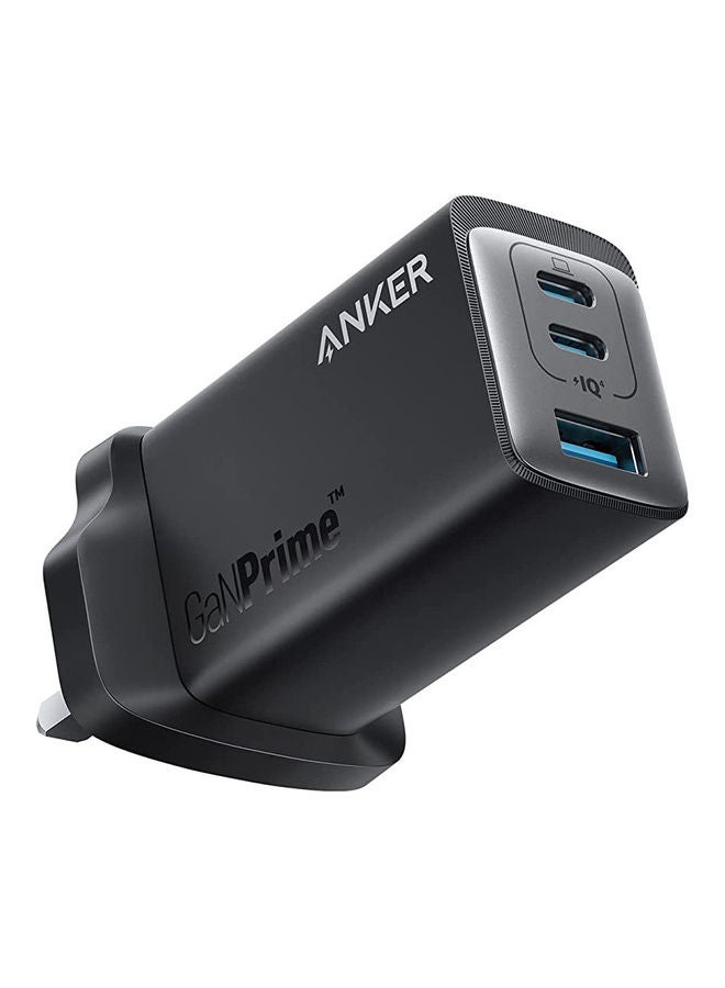 Anker Wall Charger 65W With GaNPrime, 2-Ports USB-C, 1-Port USB-A, 735 Charger Black  - Image 1