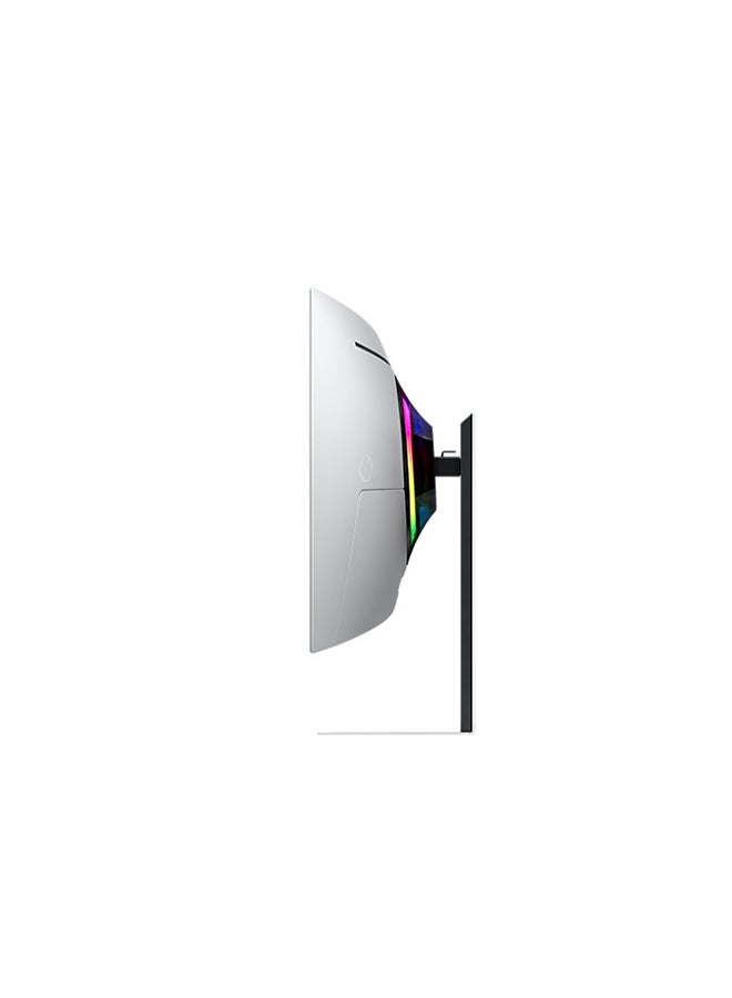 Samsung - 34 Inch Odyssey G85SB Series OLED Ultra WQHD Curved Gaming Monitor, 175Hz, 0.1ms, USB Type-C, (3440 x 1440) DisplayHDR True Black 400, AMD FreeSync Premium Pro, Smart TV Experience, Advanced Game Streaming, LS34BG850SMXUE 2023 White - Image 1