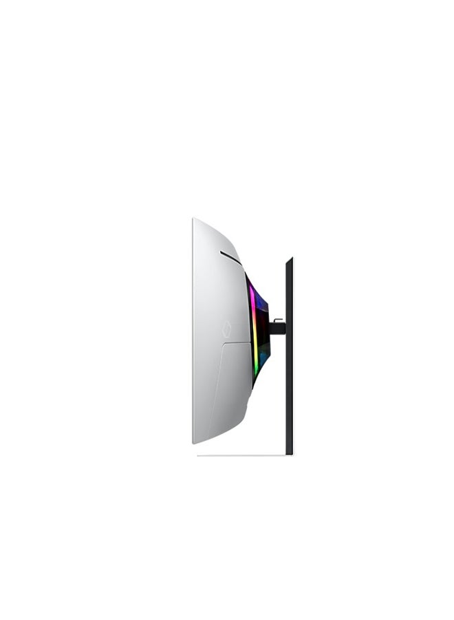 Samsung - 34 Inch Odyssey G85SB Series OLED Ultra WQHD Curved Gaming Monitor, 175Hz, 0.1ms, USB Type-C, (3440 x 1440) DisplayHDR True Black 400, AMD FreeSync Premium Pro, Smart TV Experience, Advanced Game Streaming, LS34BG850SMXUE 2023 White - Image 1