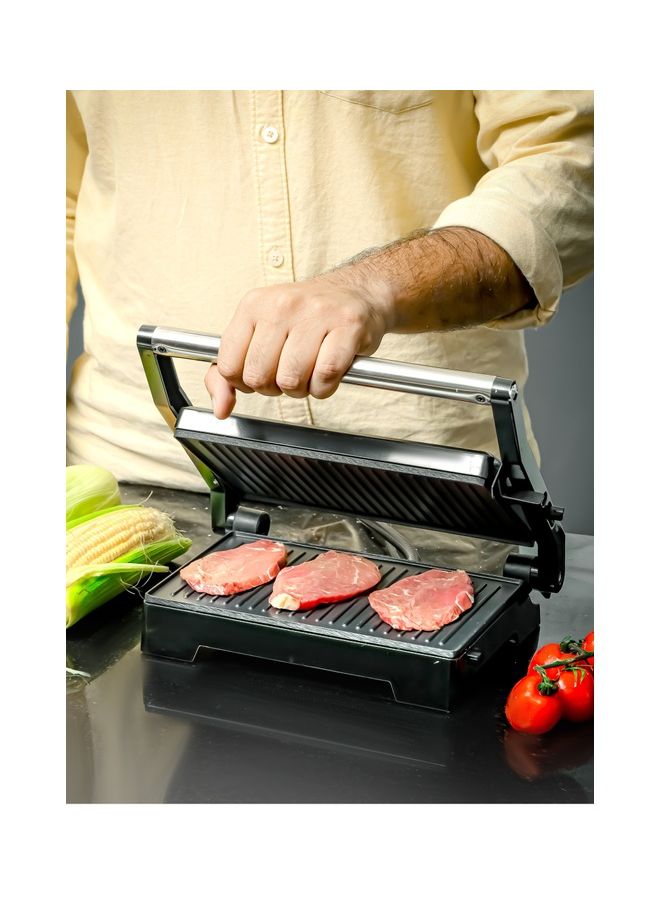 KRYPTON Stainless Steel Grill Maker 1000 W KNGM6273 Silver  - Image 2