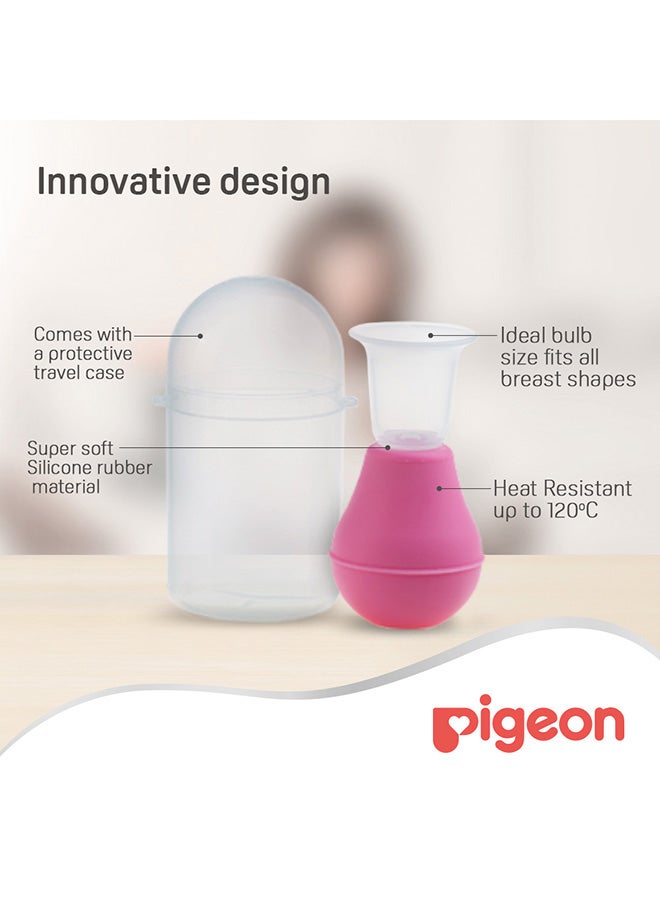 pigeon Gently and Painlessly Nipple Puller With Case, BPA-free, Pink/Clear - 4902508168083  - Image 5