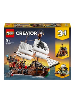 LEGO 6288739 Creator 3in1 Pirate Ship 31109 Building Playset for Kids who Love Pirates and Model Ships. Makes an Exciting Birthday Present or Christmas Gift for Children who like Creative Play and Adventures (1,260 Pieces) 1260 9+ Years  - Image 2