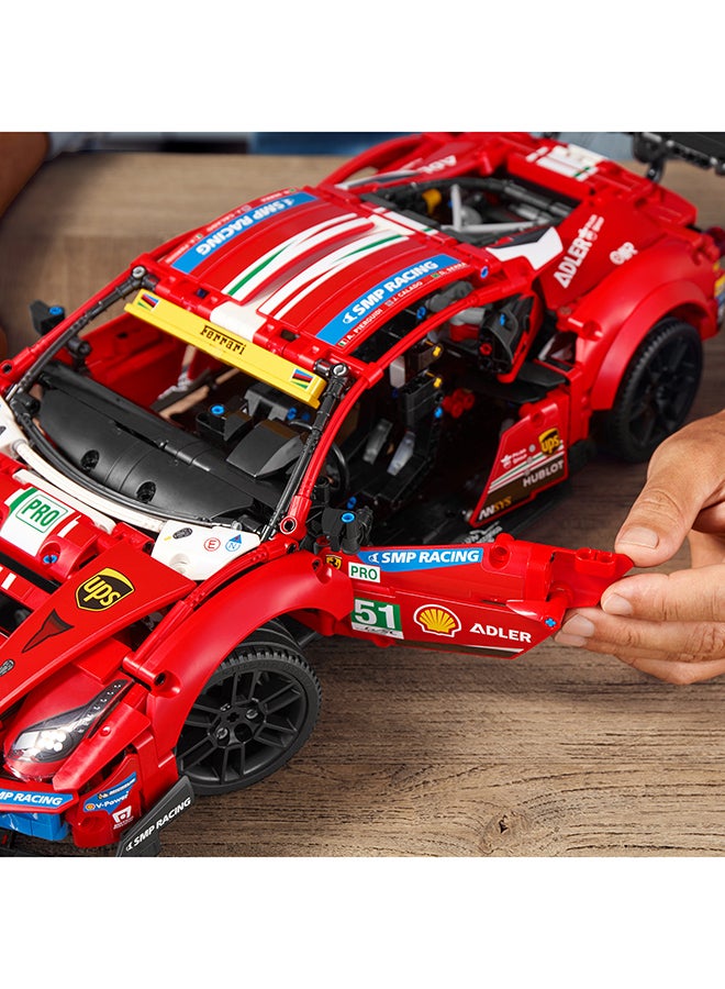 LEGO - 42125 Technic Ferrari 488 Gte “Af Corse #51” 42125 Building Kit (1,677 Pieces) 1677 18+ years - Image 1