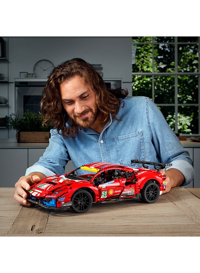 LEGO - 42125 Technic Ferrari 488 Gte “Af Corse #51” 42125 Building Kit (1,677 Pieces) 1677 18+ years - Image 1