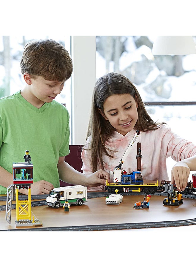 ليغو مجموعة بناء قطار كارجو من سيتي ترينز مكونة من 1226 قطعة طراز 60198 60198 أكبر من 6 سنوات - Image 3