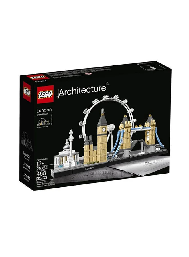 ليغو Lego Architecture London Building Toy Set (468 Pieces) 12+ Years 21034
