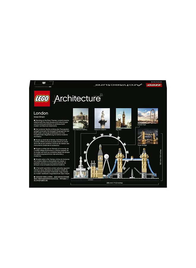 ليغو Lego Architecture London Building Toy Set (468 Pieces) 12+ Years 21034