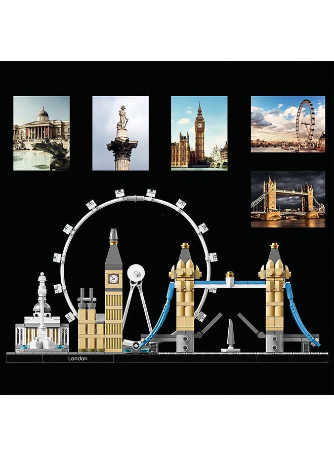 LEGO - 6174059 Lego Architecture London Building Toy Set (468 Pieces) 12+ Years 21034 468 12+ Years - Image 1