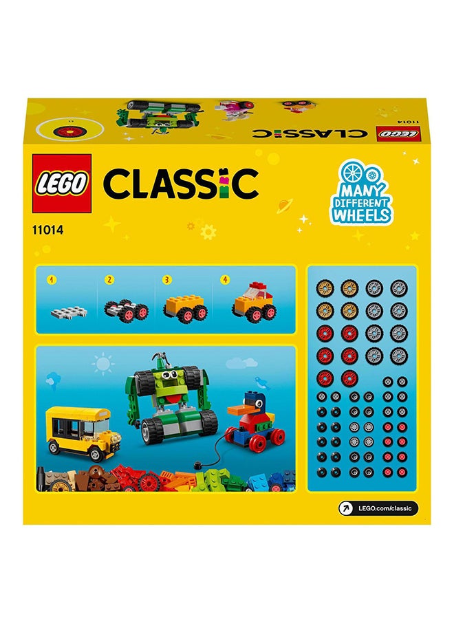 LEGO - 11014 Classic Bricks And Wheels 11014 Kids’ Building Kit For Kids 4+ Years (653 Pieces) 11014 653 4+ Years - Image 1