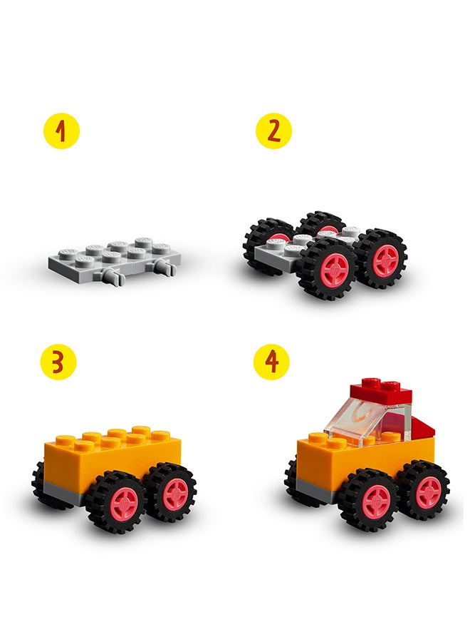 LEGO - 11014 Classic Bricks And Wheels 11014 Kids’ Building Kit For Kids 4+ Years (653 Pieces) 11014 653 4+ Years - Image 1