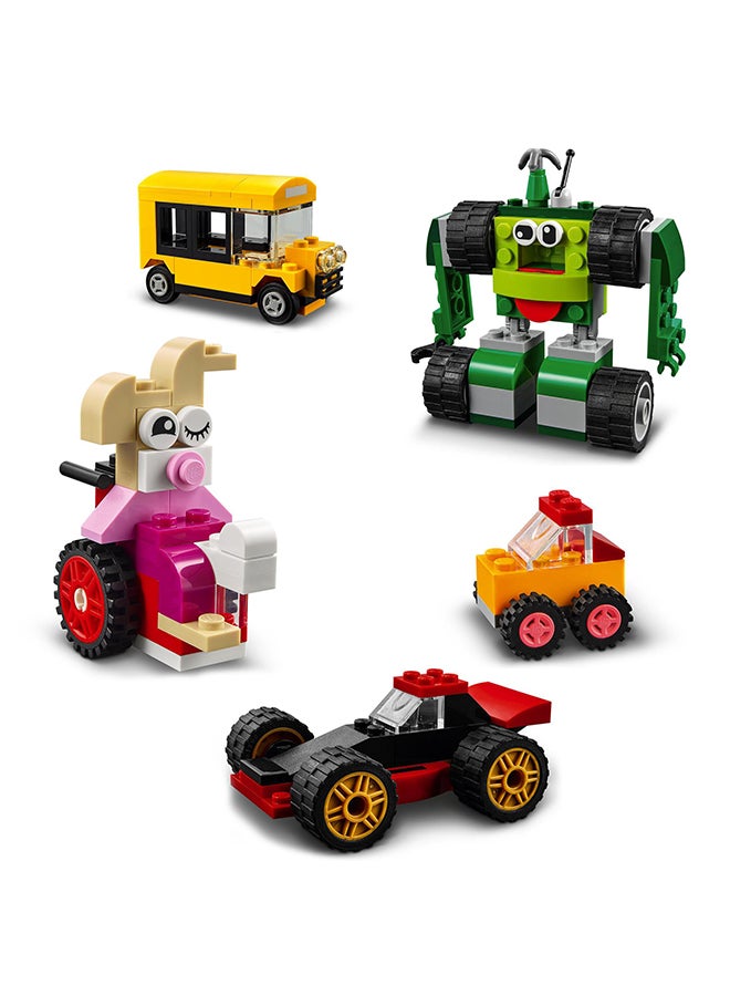 LEGO - 11014 Classic Bricks And Wheels 11014 Kids’ Building Kit For Kids 4+ Years (653 Pieces) 11014 653 4+ Years - Image 1