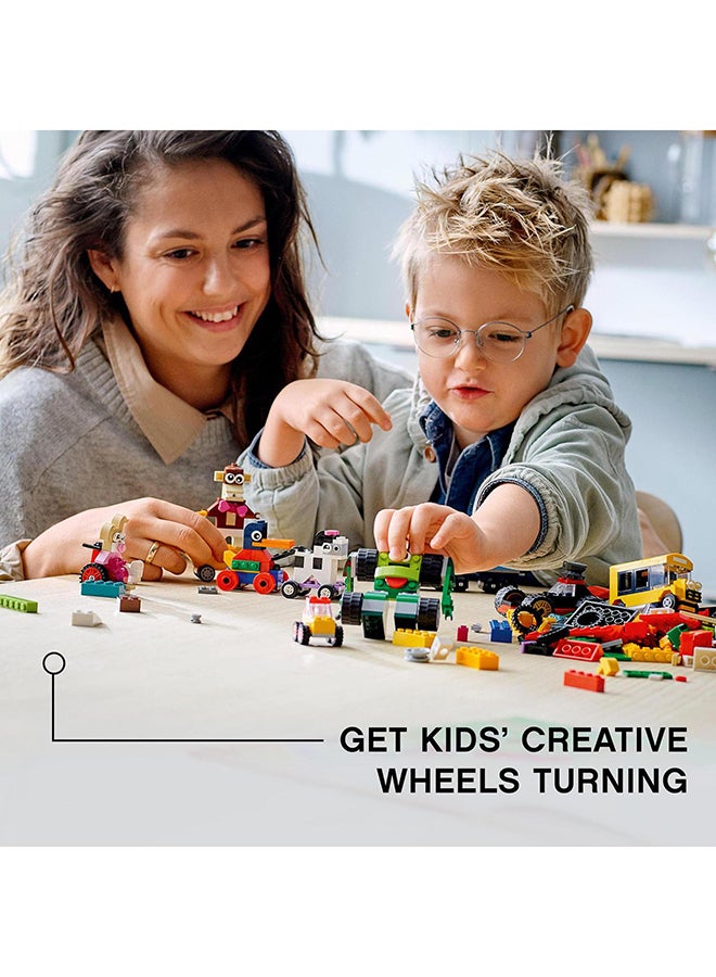 LEGO - 11014 Classic Bricks And Wheels 11014 Kids’ Building Kit For Kids 4+ Years (653 Pieces) 11014 653 4+ Years - Image 1