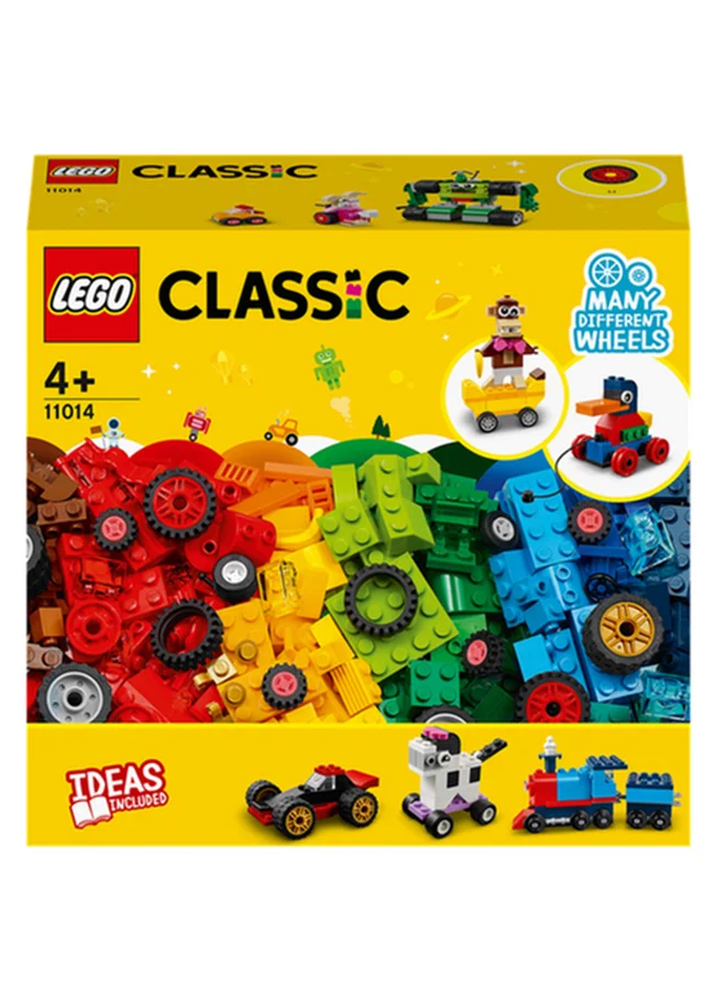 LEGO 11014 Classic Bricks And Wheels 11014 Kids’ Building Kit For Kids 4+ Years (653 Pieces) 11014 653 4+ Years