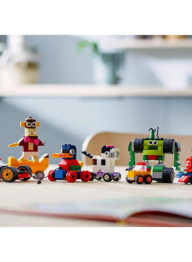 LEGO 11014 Classic Bricks And Wheels 11014 Kids’ Building Kit For Kids 4+ Years (653 Pieces) 11014 653 4+ Years