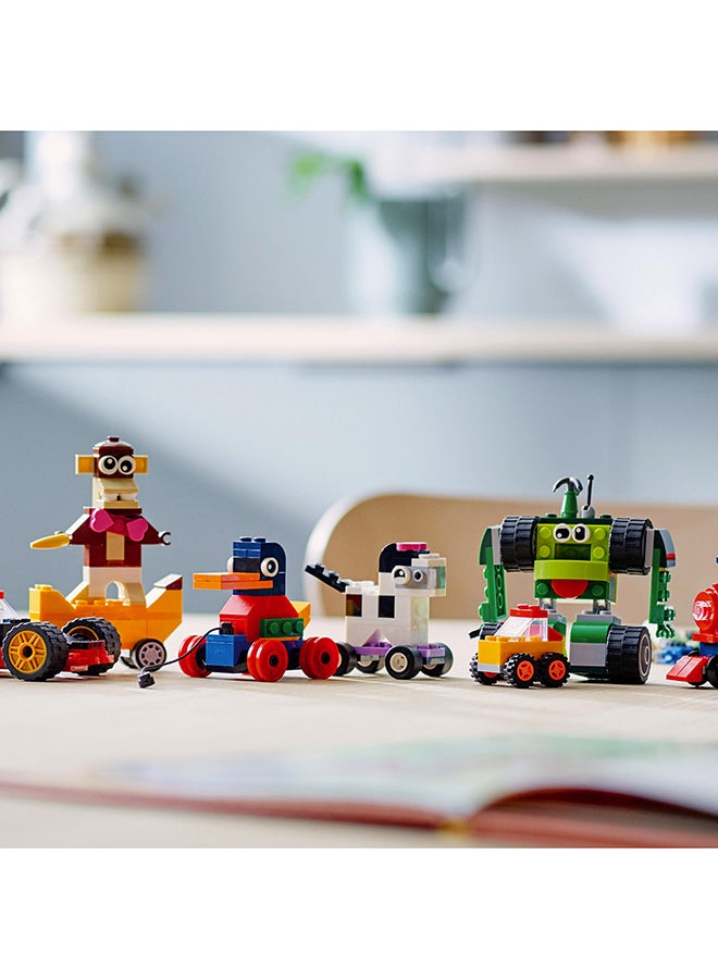 LEGO - 11014 Classic Bricks And Wheels 11014 Kids’ Building Kit For Kids 4+ Years (653 Pieces) 11014 653 4+ Years - Image 1