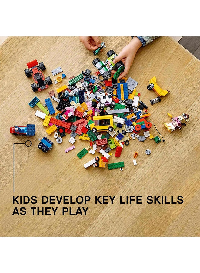 LEGO - 11014 Classic Bricks And Wheels 11014 Kids’ Building Kit For Kids 4+ Years (653 Pieces) 11014 653 4+ Years - Image 1