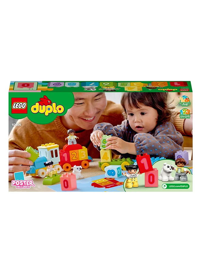 ليغو LEGO DUPLO My First Number Train Toy with Bricks for Learning Numbers, Preschool Educational Toys for 1.5 - 3 Year Old Toddlers, Ramadan Gift for Girls & Boys, Early Development Activity Set 10954