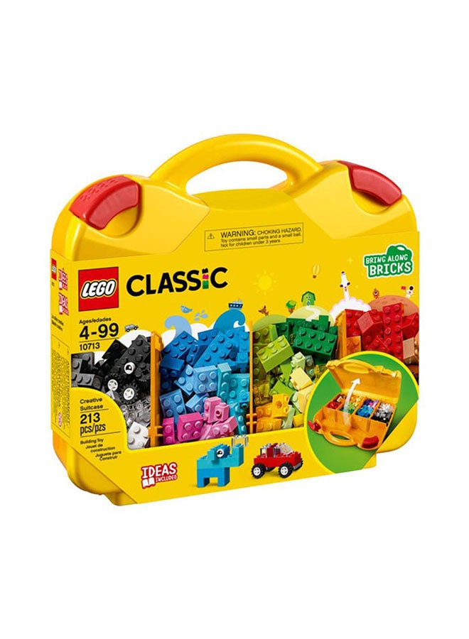 LEGO - 6213580 Lego Classic Creative Suitcase, Toy Storage Case With Fun Colourful Building Bricks, Lego Building Toy Gift For 4 Plus Year Old Kids, Boys & Girls (213 Pieces)10713 213 4+ Years - Image 1
