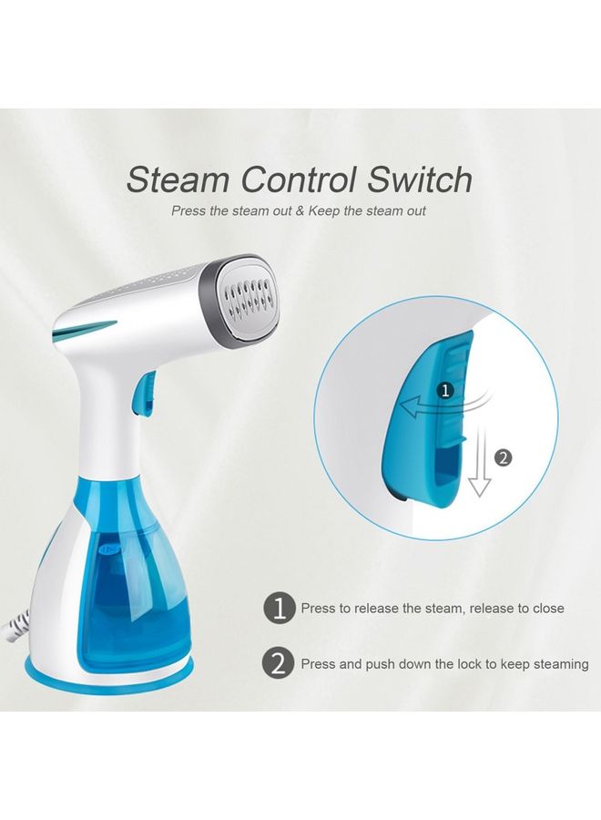DLC Garment Steamer Handheld Fabric Steam Iron 280.0 ml 1500.0 W DLC-533 Blue  - Image 3