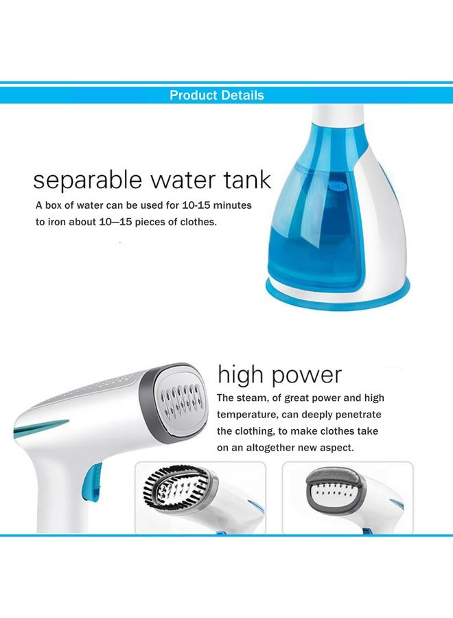 DLC Garment Steamer Handheld Fabric Steam Iron 280.0 ml 1500.0 W DLC-533 Blue  - Image 4