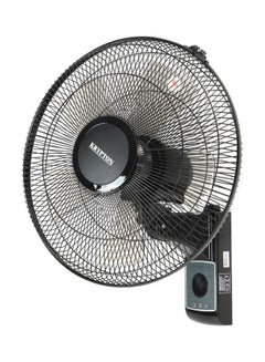 KRYPTON 16 Inch Wall Mount  Fan With Remote 60 W KNF5242 Black  - Image 2