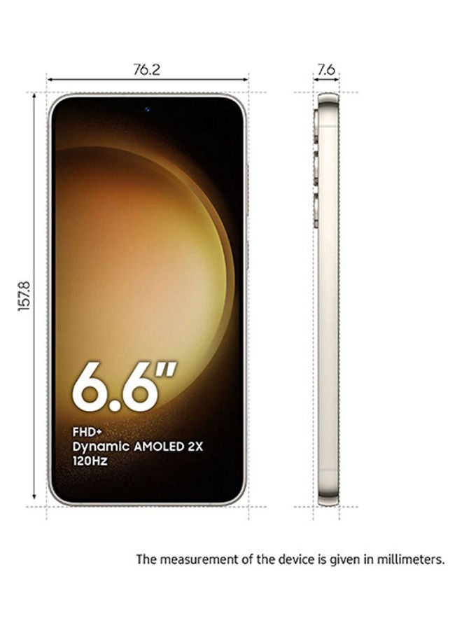 Samsung Galaxy S23 Plus 5G Single SIM + eSIM Cream 8GB RAM 256GB - International Version - Image 2