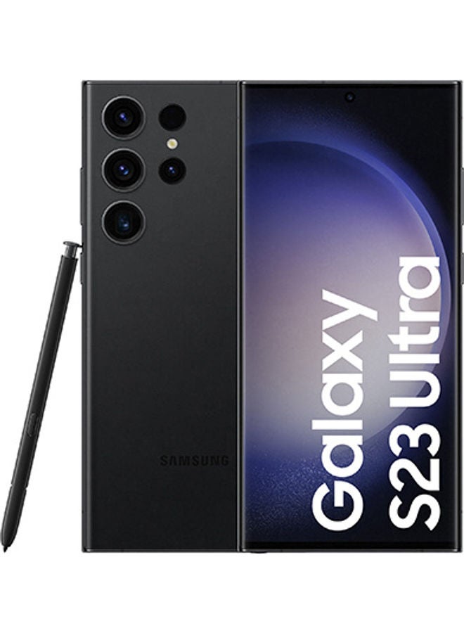 Samsung Galaxy S23 Ultra 5G Single SIM + eSIM Phantom Black 12GB RAM 256GB - International Version - Image 1