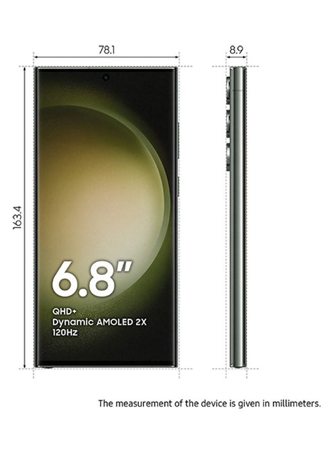 Samsung Galaxy S23 Ultra 5G Single SIM + eSIM Green 12GB RAM 256GB - International Version - Image 2