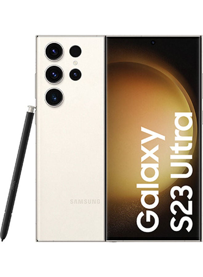 Samsung Galaxy S23 Ultra 5G Single SIM + eSIM Cream 12GB RAM 256GB - International Version - Image 1