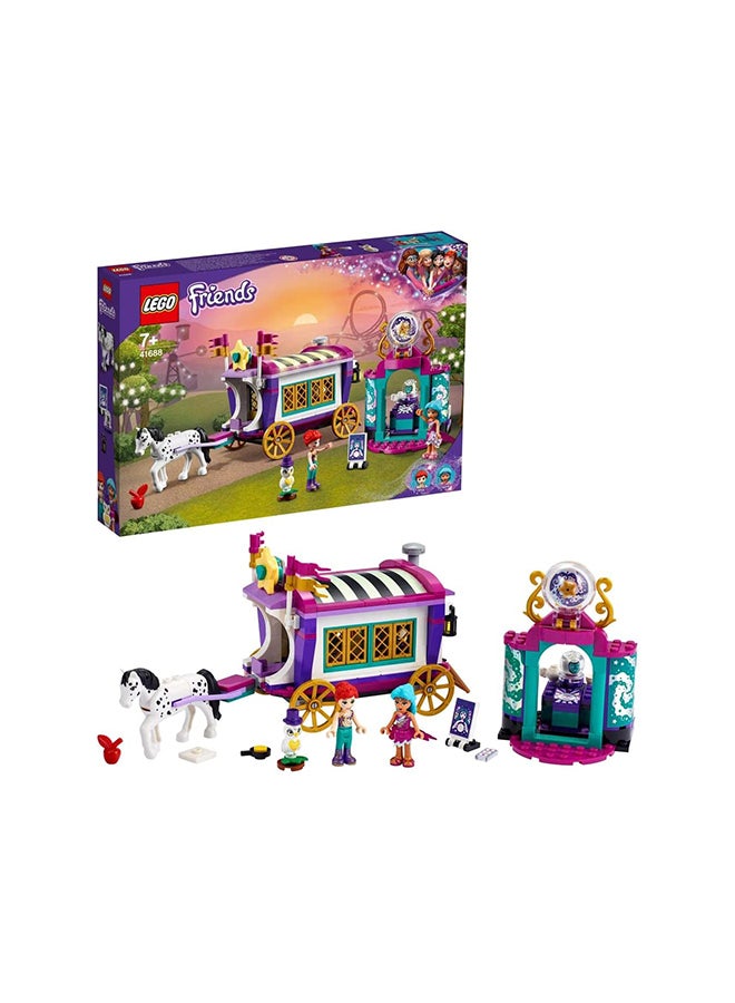 LEGO Friends Magical Caravan Horse Set, Fairground Amusement Park With 2 Mini Dolls, Vehicle Toy  - Image 1