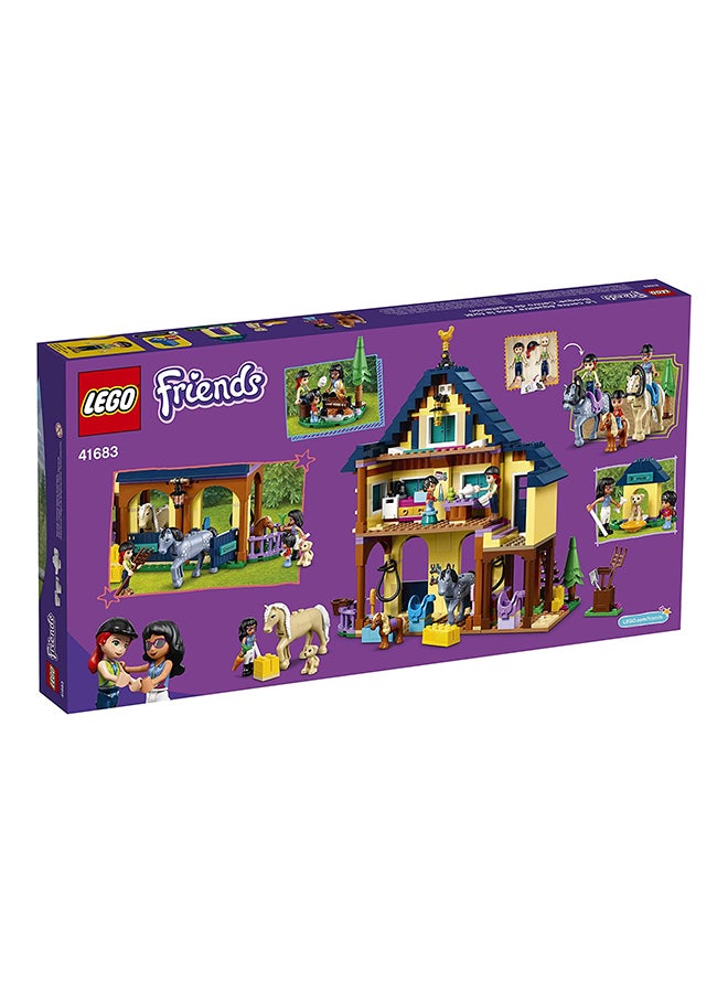 LEGO - Friends Forest Horseback Riding Center Set With Stable, 2 Horses And A Pony, Horse Toy - Image 1