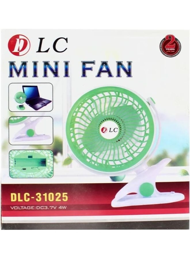 دي إل سي  مروحة تبريد هواء صغيرة 4 وات dlc-31025 أبيض/أخضر DLC-31025 أخضر - Image 4